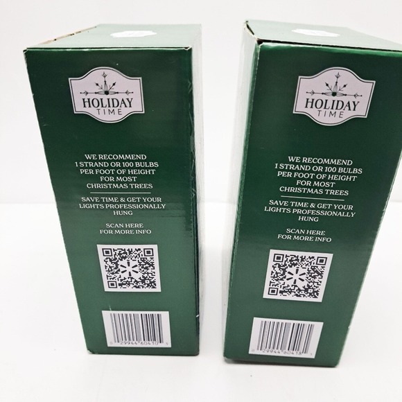 Holiday Time 100 Warm White Mini Lights LED Indoor/Outdoor‎ 22.4 ft Green Wire - Picture 5 of 6